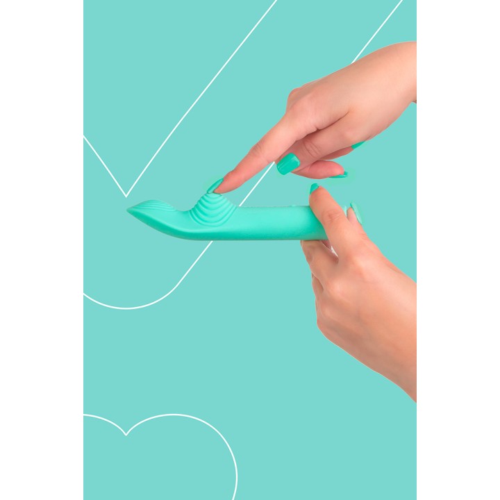 Vibro rechargeable LunaCharm vert - FairyGasm