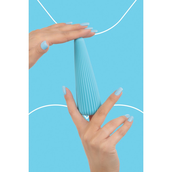 Vibro rechargeable IcyCone bleu - FairyGasm