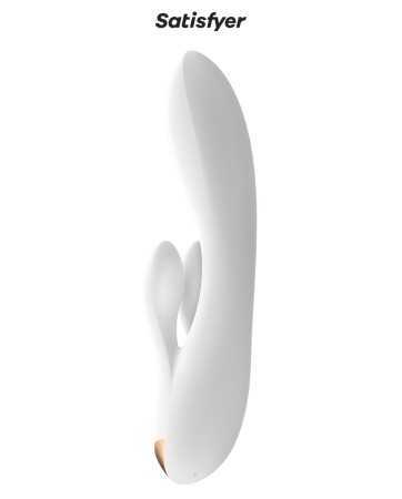 Vibro Rabbit connesso Double Flex bianco - Satisfyer19174oralove