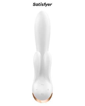Vibro Rabbit connecté Double Flex blanc - Satisfyer19174oralove