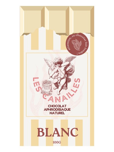 Chocolat blanc - Tablette 100g - Les canailles