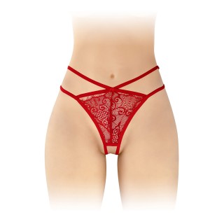 String ouvert Mylene - rouge