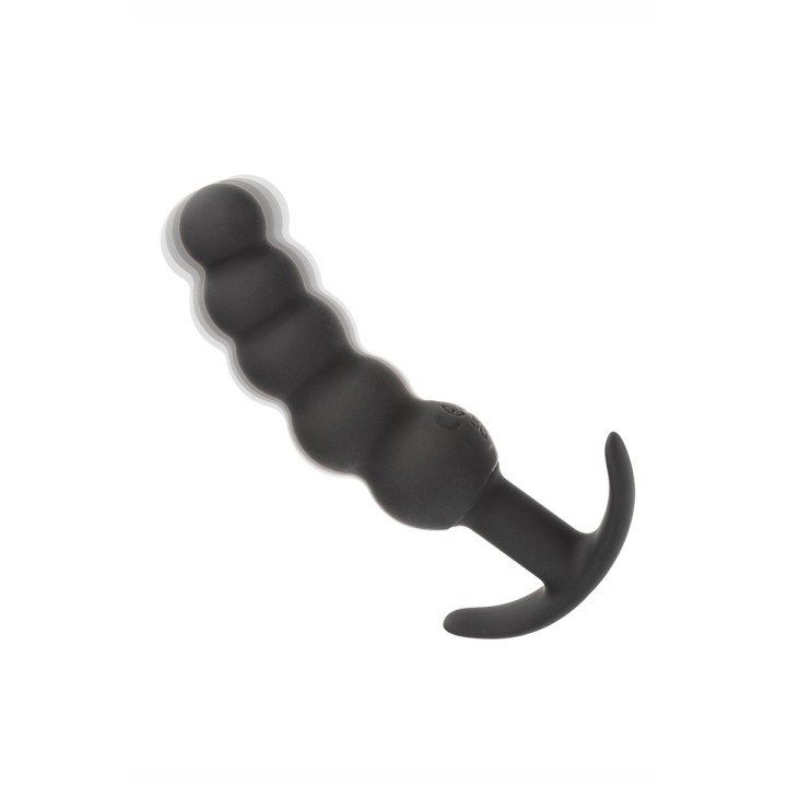Plug anal Vibrant avec 5 perles - Calexotics