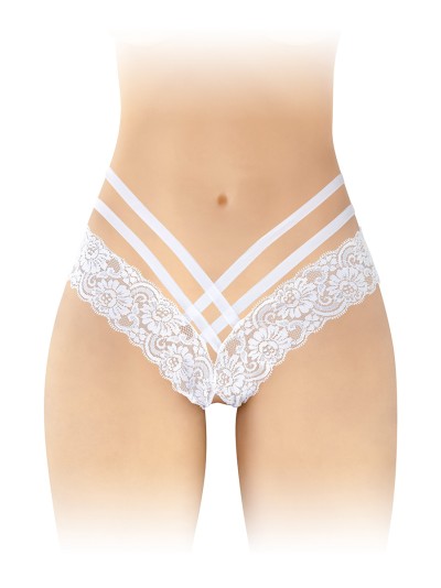 Tanga ouvert Anne - blanc