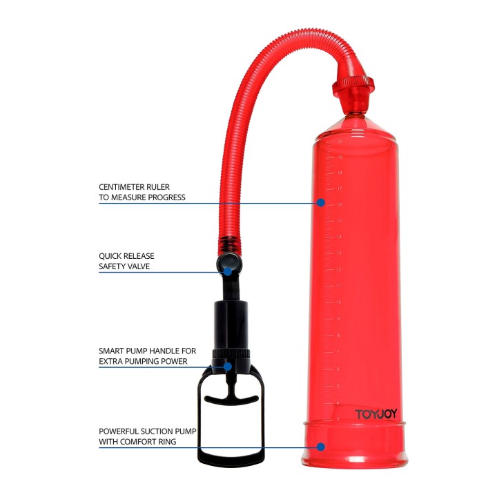 Pompe à pénis ToyJoy Power Pump rouge