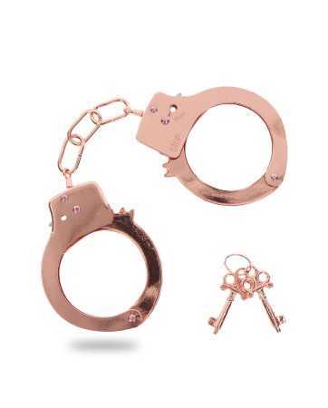 Rose gold metal handcuffs - Toy Joy19254oralove