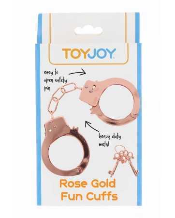 Menottes métal rose gold - Toy Joy19254oralove