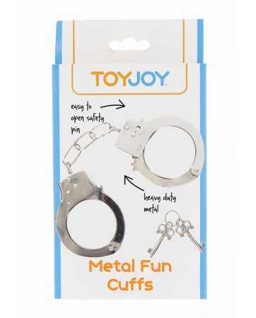 Menottes métal argentées - Toy Joy19255oralove