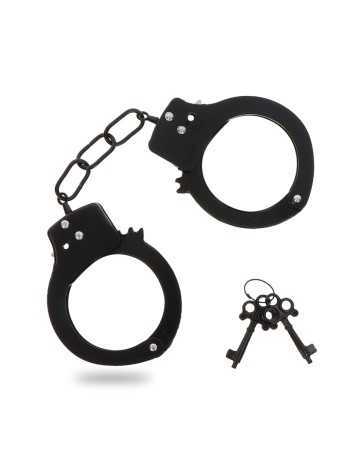 Black metal handcuffs - Toy Joy19257oralove