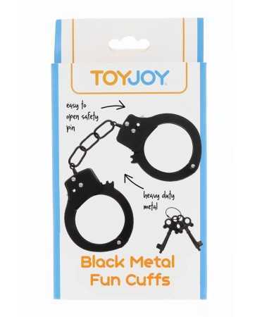 Menottes métal noires - Toy Joy19257oralove