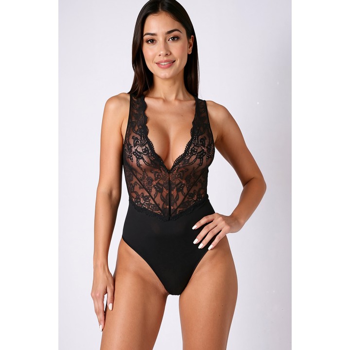 Body noir Evalie - Passion