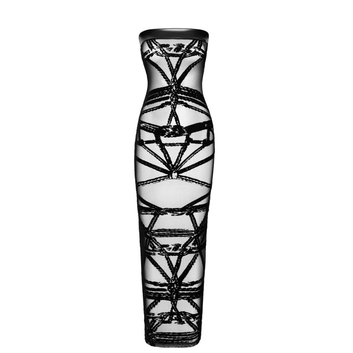 Robe bustier Bondesque F358 - Noir Handmade