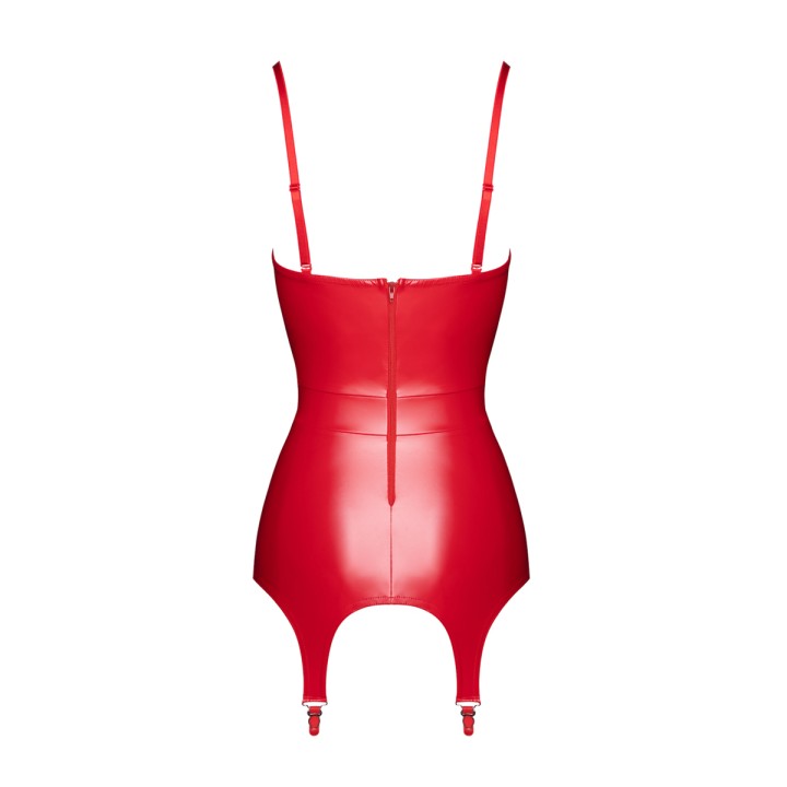 Corset à jarretelles Bombshell F368 - Noir Handmade
