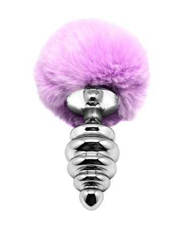 Metallplug Fluffy Twist L in Lila - Alive19432oralove