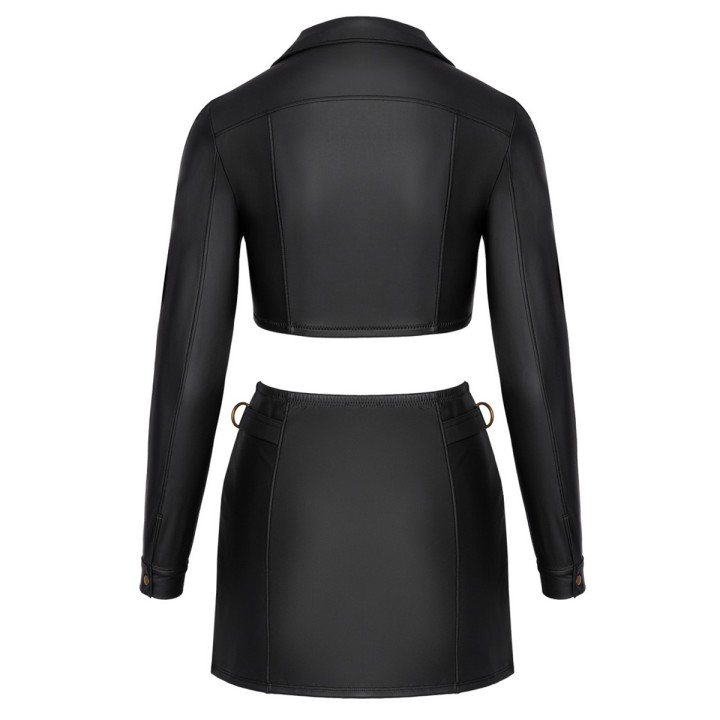Ensemble top et jupe courte noir - Cottelli PARTY