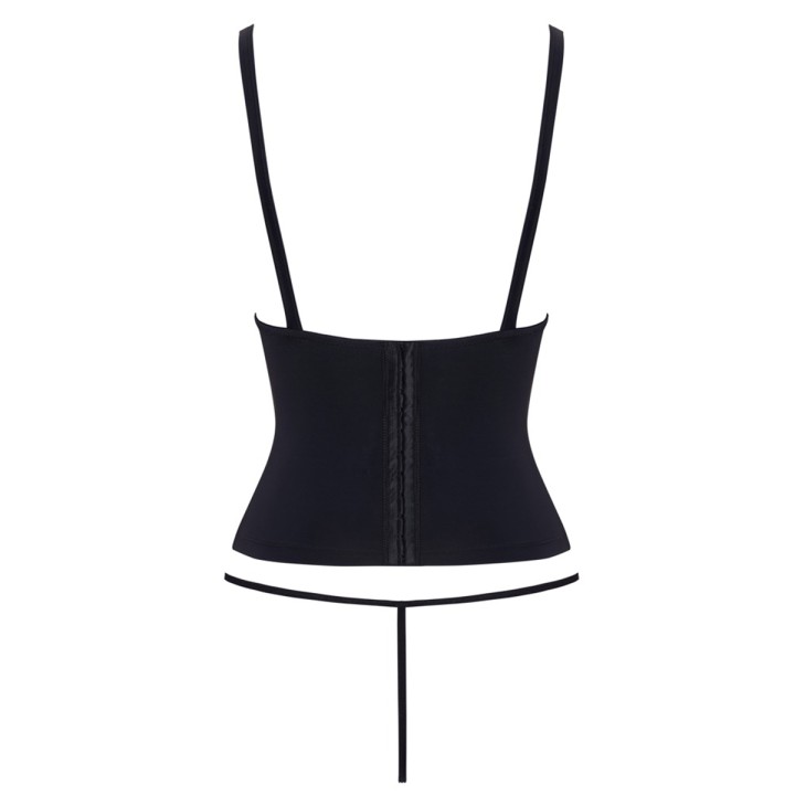 Ensemble corset seins nus noir - Cottelli PARTY 