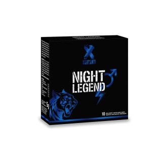 Booster sexuel masculin à effet rapide Night Legend (10 gélules) 