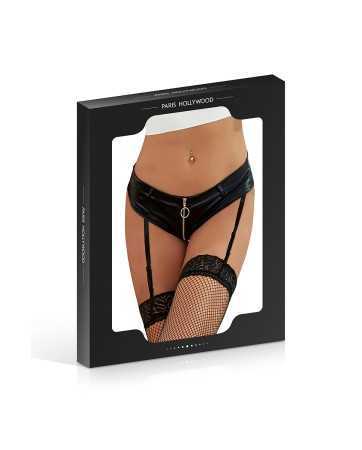 Garter belt panties with zip 19492 oralove