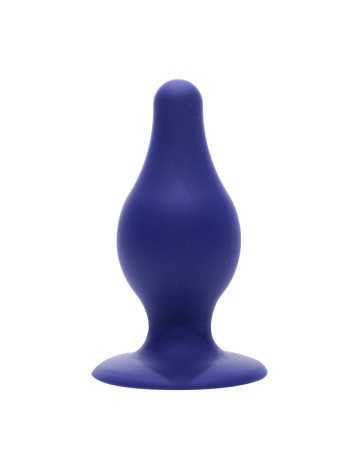 Blue double density 9.3 cm anal plug - SilexD19611oralove