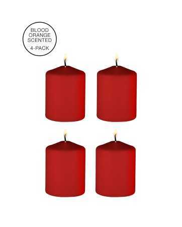 4 red scented SM candles - Ouch!19652oralove
