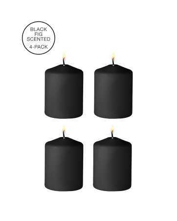 4 bougies SM noires parfum indocile - Ouch!19653oralove