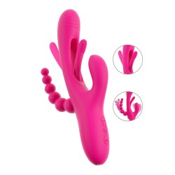 Triple vibro avec langue oscillante - Sweet Smile