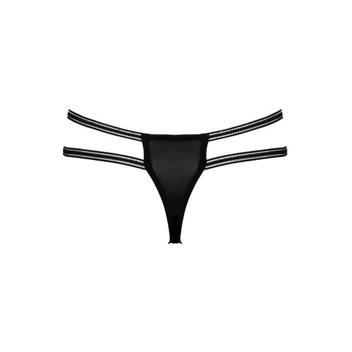 String ouvert Rio noir en dentelle - Cottelli LINGERIE  