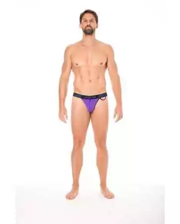 Purple low-rise briefs with zip - LM2003-61PUR