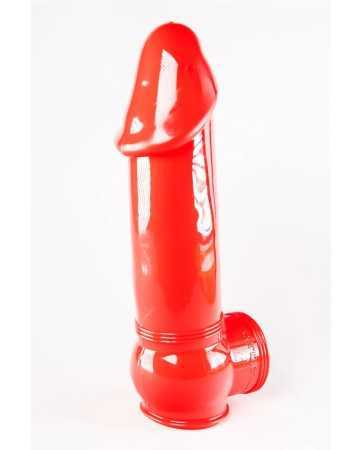 Capa de pênis semi-realista vermelha 19x4,5 cm - Zizi19770oralove
