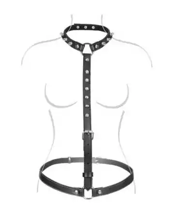 Bust harness with spiked studs Fetish Tentation - CC570410