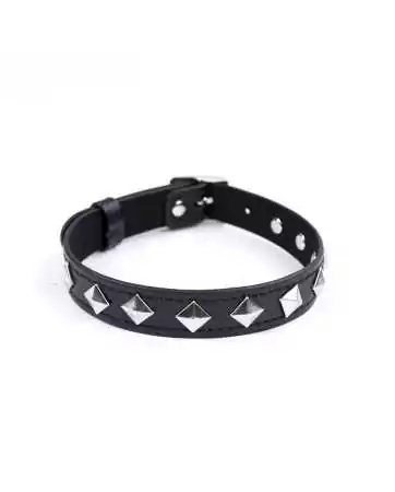 Adjustable collar with metal decoration - 262412081