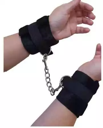 Adjustable black handcuffs - 252420061