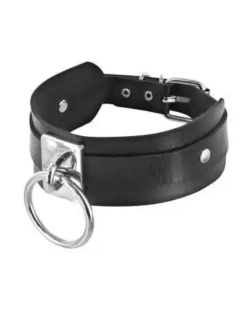Fetish collar with metal ring for leash - CC6060110010
