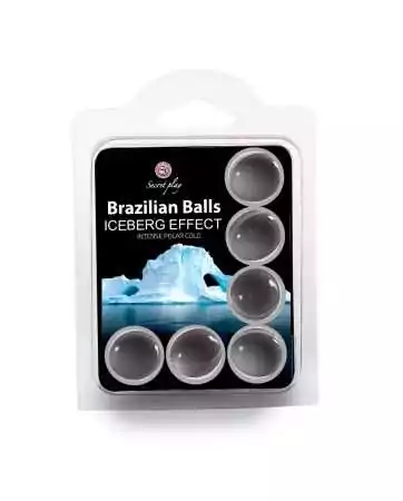 Palle da massaggio brasiliane effetto Iceberg x6 - BZ3700-1