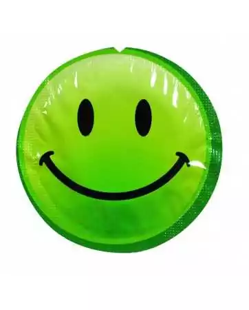 Latex-Lach-Smile-Kondom mit Gleitmittel x 1 zufällige Farbe - 100EXSS