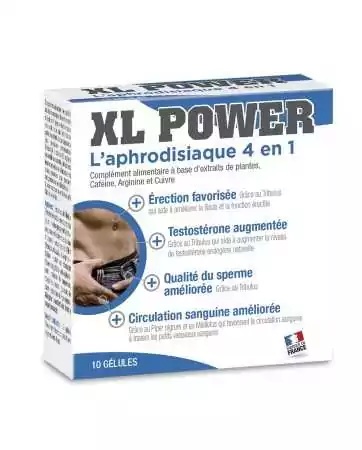Afrodisíaco XL Power 4 em 1, 10 cápsulas - LAB32