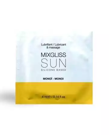 Dosette 2 em 1 Lubrificante e Óleo de Massagem Silicone Mixgliss Sun Monoï 4 ML - L6022412