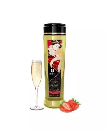 Massage oil aphrodisiac strawberry sparkling wine 240ml - CC1208