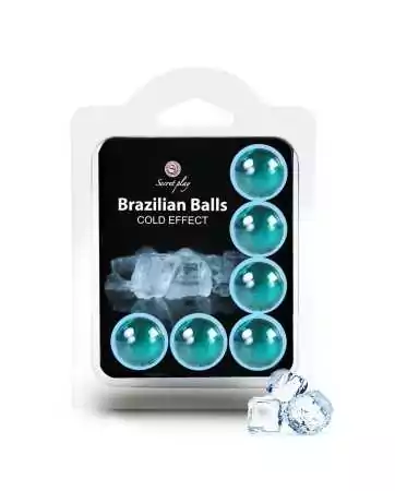 6 Bolas de massagem brasileiras efeito refrescante - BZ6131