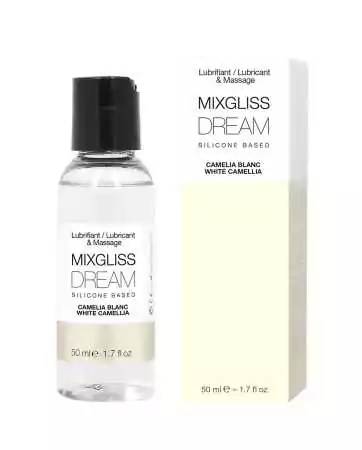 2 in 1 Lubricant and Silicone Massage Oil Mixgliss Dream Camellia White 50 ML - MG2528