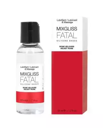 2 in 1 Silicone Lubricant and Massage Oil Mixgliss Fatal Rose Velvet 50 ML - MG2498