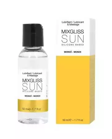 2 in 1 Lubricant and Massage Oil silicone Mixgliss Sun Monoï 50 ML - MG2211