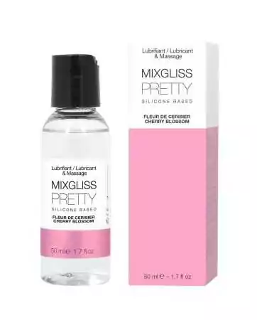 2 in 1 Silikon-Gleitmittel und Massageöl Mixgliss Pretty Kirschblüte 50 ML - MG2511