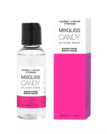 2 in 1 Silicone Lubricant and Massage Oil Mixgliss Candy Candy Cane 50 ML - MG2559