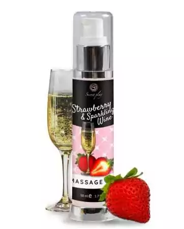 Massage oil strawberry sparkling wine 50 ml - SP6837