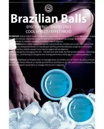 Bolas de massagem brasileiras com efeito refrescante - BZ6134
