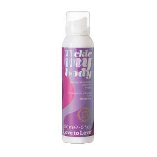 Mousse massage crépitante - fraise