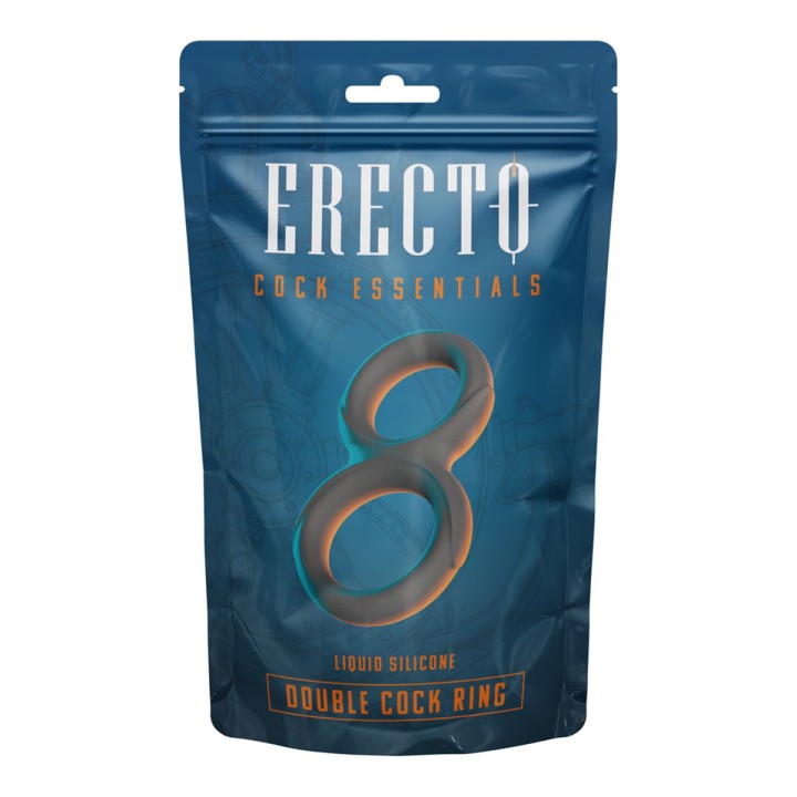 Double Cock Ring liquid silicone - Erecto
