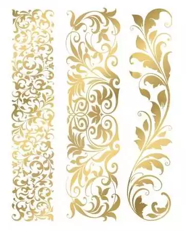Temporary tattoo - Gold effect - TAGold 7