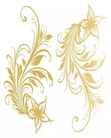 Temporary tattoo - Gold effect - TAGold 5